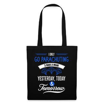Funny Parachuting Quote - Tote Bag - black - Front