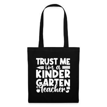 Preschool Teacher Trust Me I´m A Daycare Teacher - Tote Bag - black - Front