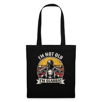 Je ne suis pas vieux, je suis du classique | Biker | Moto - Sac en tissu - noir - Devant