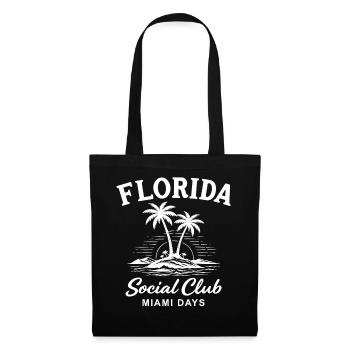 Florida Social Club Miami Days - Stoffbeutel - Schwarz - Vorne