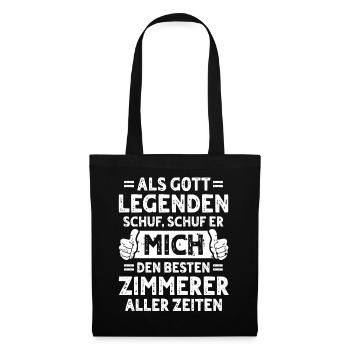Zimmerer - Stoffbeutel - Schwarz - Vorne