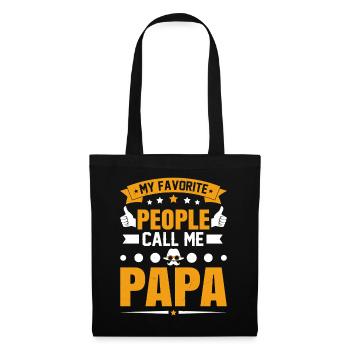 Mes personnes préférées m’appellent Papa - Sac en tissu - noir - Devant