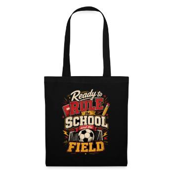 Inscriptions scolaires au football - Sac en tissu - noir - Devant
