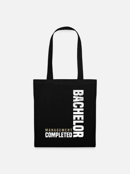 Bachelor Management - Stoffbeutel - Schwarz