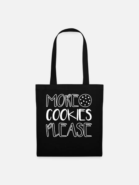 Cookie Plätzchen Keks - Stoffbeutel - Schwarz