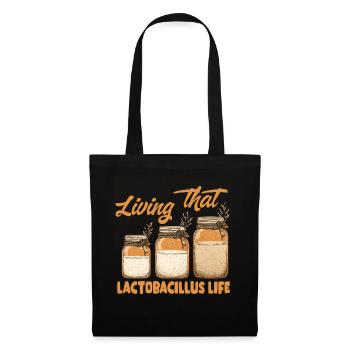 Lactobacillus Life Jars - Stoffbeutel - Schwarz - Vorne