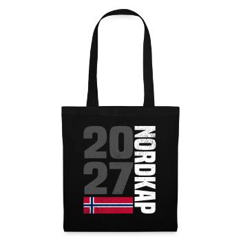 Norwegen Nordkap 2027 - Stoffbeutel - Schwarz - Vorne