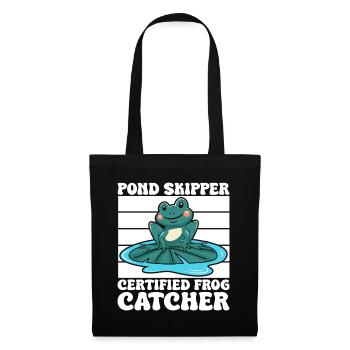 Frog Catcher Pond Skipper Frog - Stoffbeutel - Schwarz - Vorne