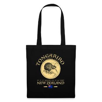 Neuseeland Tongariro Nationalpark Kiwi - Stoffbeutel - Schwarz - Vorne