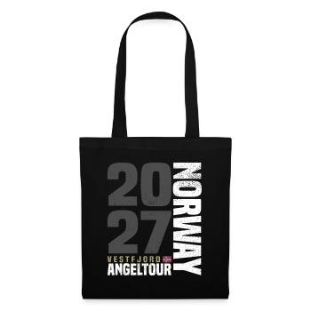Norwegen Vestfjord Angeltour 2027 - Stoffbeutel - Schwarz - Vorne
