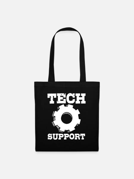 Tech Support - Stoffbeutel - Schwarz