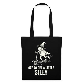Off To Get A Little Silly - Stoffbeutel - Schwarz - Vorne