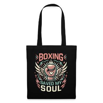 Boxing Saved My Soul Gloves Boxing Gloves - Stoffbeutel - Schwarz - Vorne
