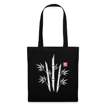 Bamboo Kanji Japanese - Stoffbeutel - Schwarz - Vorne