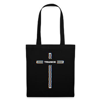 Cross Music Trance – Rave-Festival-Outfit - Stoffbeutel - Schwarz - Vorne