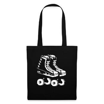 Rollschuhe Pixel - Stoffbeutel - Schwarz - Vorne