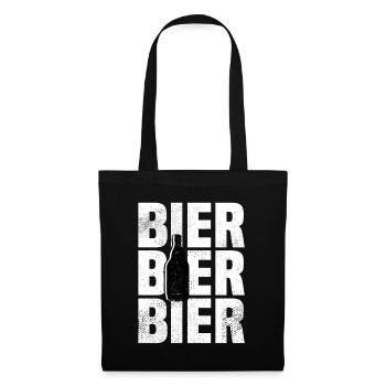 Bierliebhaber - Stoffbeutel - Schwarz - Vorne