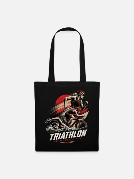 Triathlon - Stoffbeutel - Schwarz