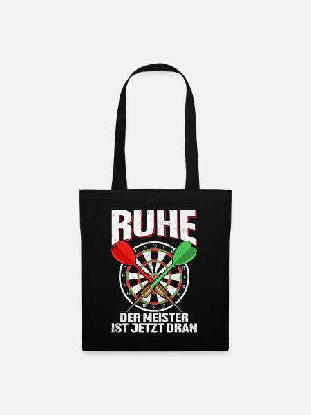 Dartmeister Darts Dartspieler Darter Geschenkidee - Stoffbeutel - Schwarz