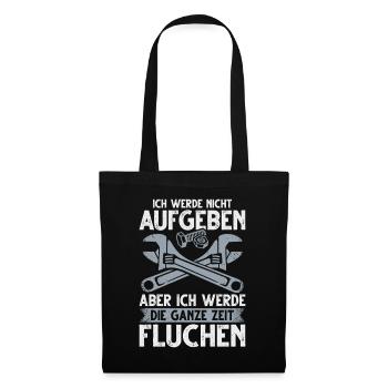 Mechaniker Auto Schrauber Handwerker Installateur - Stoffbeutel - Schwarz - Vorne