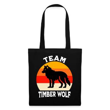 Team Grauwolf - Stoffbeutel - Schwarz - Vorne