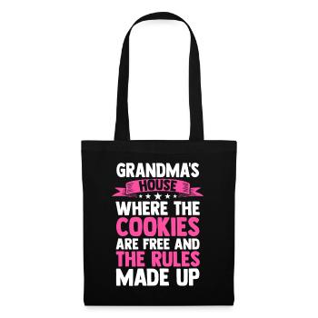 Im A Grandma I Do What I Want Nana Mimi Gigi - Stoffbeutel - Schwarz - Vorne