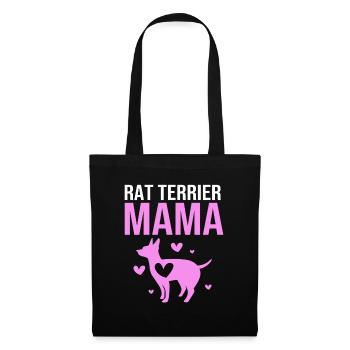 Rat Terrier - Stoffbeutel - Schwarz - Vorne