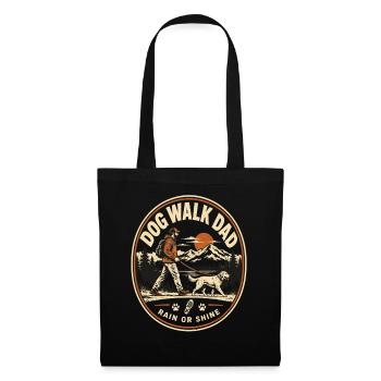 Dog Walk Dad – Rain or Shine Retriever - Stoffbeutel - Schwarz - Vorne