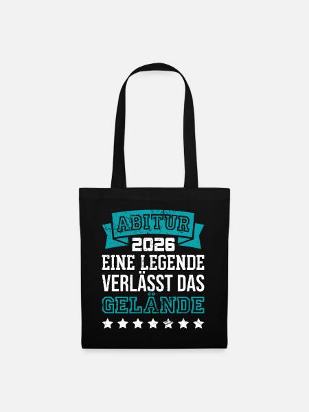 Legende verlässt das Gelände - Stoffbeutel - Schwarz