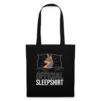 Zwergpinscher - Stoffbeutel - Schwarz - Vorne