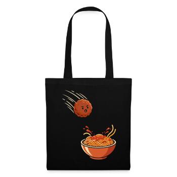 Fearless Meatball vs. Spaghetti - Stoffbeutel - Schwarz - Vorne