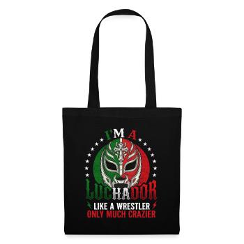 Ich bin ein Luchador – Lucha Libre Mexikanisches Wrestling - Stoffbeutel - Schwarz - Vorne