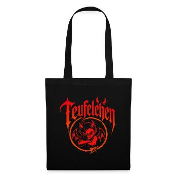 Teufel oder Engel Teufelchen - Stoffbeutel - Schwarz - Vorne
