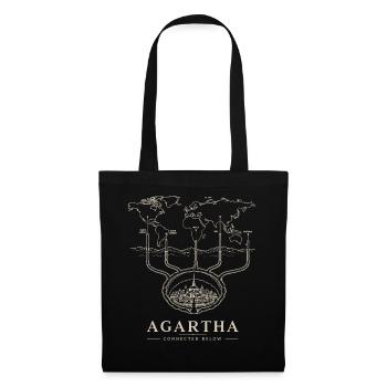 Agartha Connected Below - Stoffbeutel - Schwarz - Vorne