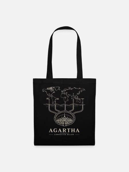 Agartha Connected Below - Stoffbeutel - Schwarz