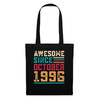 Großartig seit Oktober 1996, 30-jährigem Jubiläum - Stoffbeutel - Schwarz - Vorne