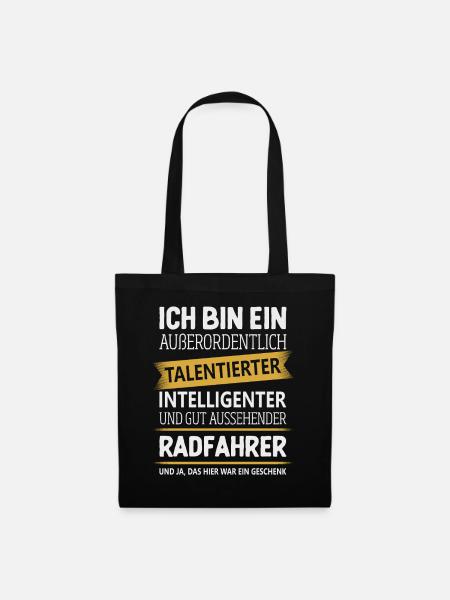 Radfahrer Fahrrad Fahrradfahrer Radsport Radfahren - Stoffbeutel - Schwarz