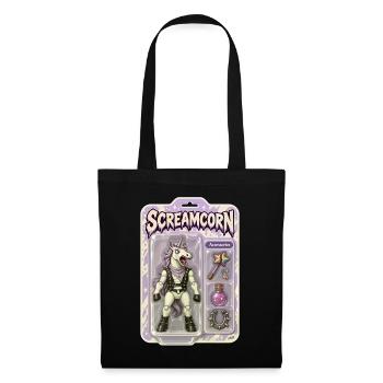 Screamcorn Unicorn Krieger - Stoffbeutel - Schwarz - Vorne