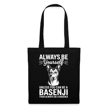 Basenji Spruch Hunde Lustiges Basenji Geschenk - Stoffbeutel - Schwarz - Vorne