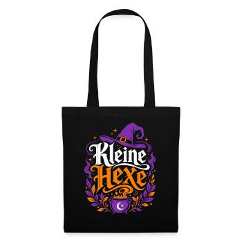 Kleine Hexe Halloween Kostüm - Stoffbeutel - Schwarz - Vorne