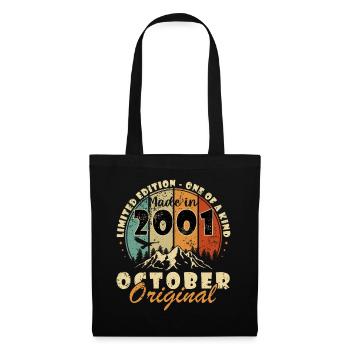 Oktober 2001 Jubiläum 2001 Oktober - Stoffbeutel - Schwarz - Vorne