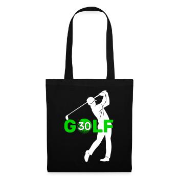 GOLFER 30 JAHRE GOLF 30. GEBURTSTAG - Stoffbeutel - Schwarz - Vorne