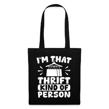 Thrift Shop Thrift Kind Of Person Love Thrifting - Stoffbeutel - Schwarz - Vorne