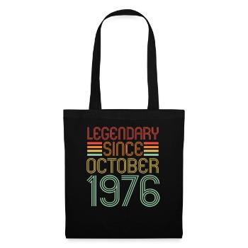 Legendary since October 1976 Geburtstag Geschenk - Stoffbeutel - Schwarz - Vorne