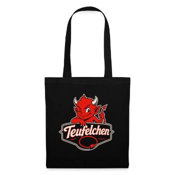 Teufel oder Engel Teufelchen - Stoffbeutel - Schwarz - Vorne