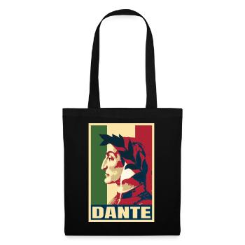Dante Alighieri Italienischer Dichter Göttliche Komödie - Stoffbeutel - Schwarz - Vorne