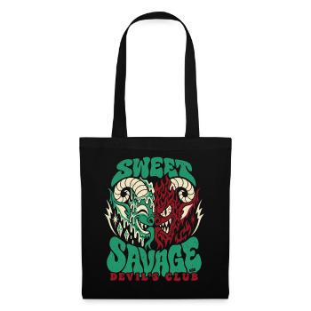 Sweet Savage Devil´s Club 666 - Halloween  - Stoffbeutel - Schwarz - Vorne