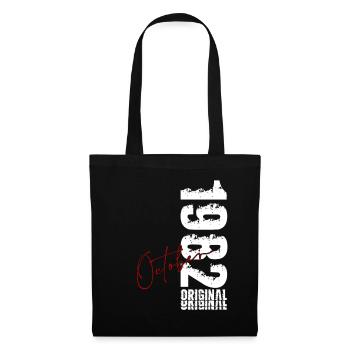 44. Geburtstag Geschenk Mann Original Oktober 1982 - Stoffbeutel - Schwarz - Vorne