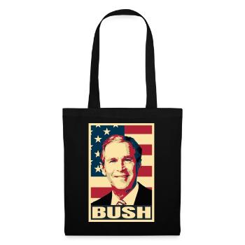 George W. Bush – Geschichte des amerikanischen Präsidenten - Stoffbeutel - Schwarz - Vorne
