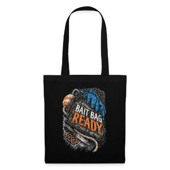 Hummerfänger Hummerfischer Bait Bag Ready - Stoffbeutel - Schwarz - Vorne